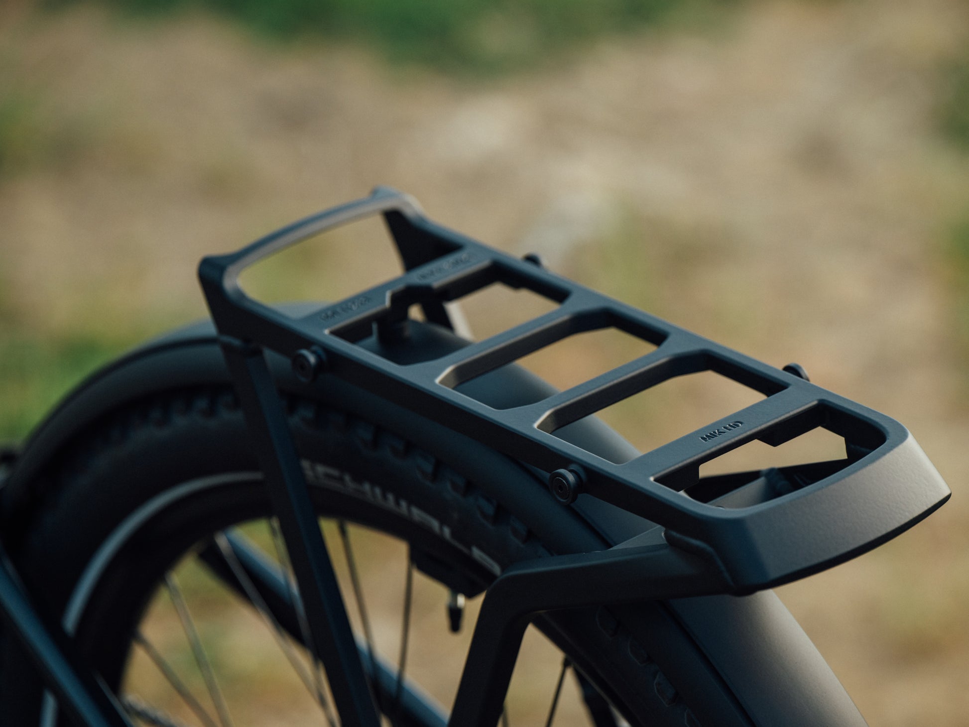 Orbea Muga 28MPH Mid step Road commuter Rear rack closeup