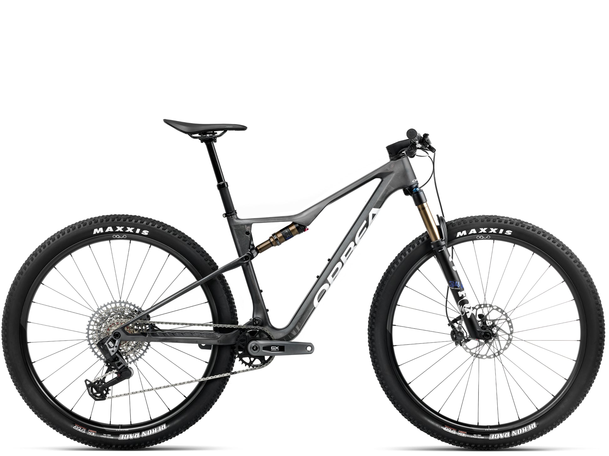 Orbea Oiz M10 AXS Full Suspension Mountain bike Diamond carbon view matte / gloss Side profile
