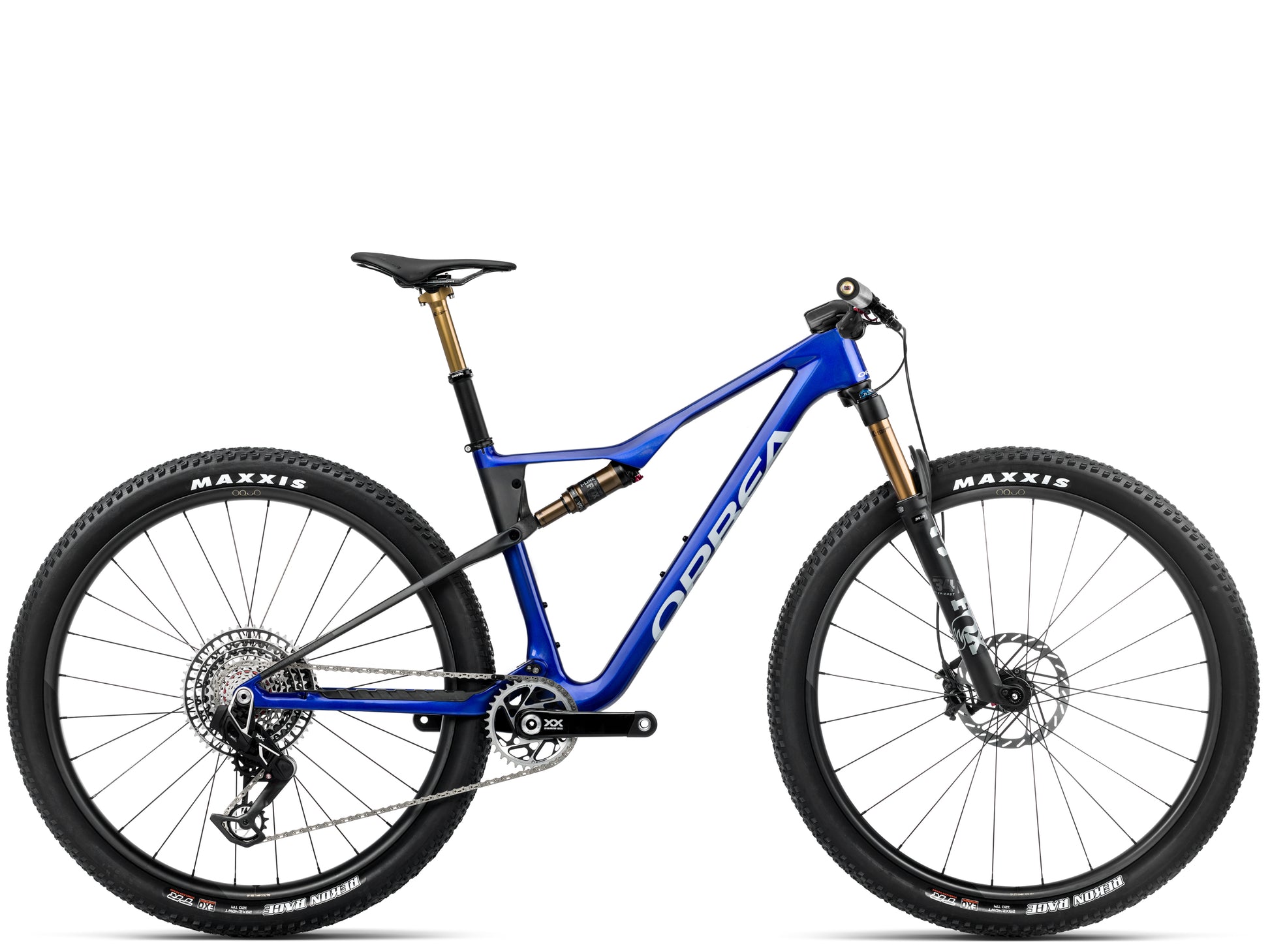 Orbea Oiz M-LTD Full Suspension Mountain bike Coablt blue gloss / carbon raw matte Side proile