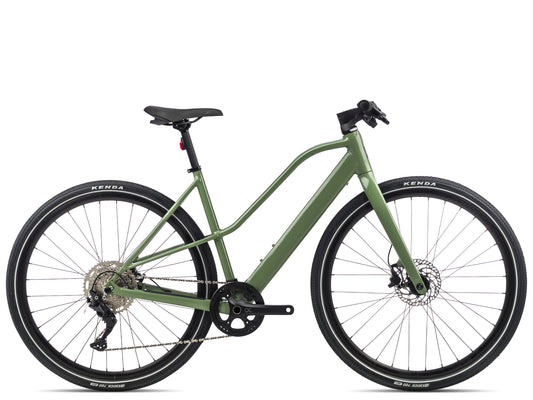 Orbea Vibe Mid H30 Leisure Electric bike Green gloss Side profile