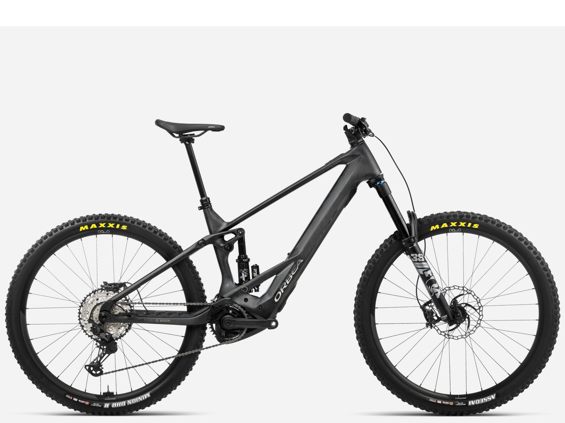 Orbea Wild M10 Carbon raw matte / titanium Side profile
