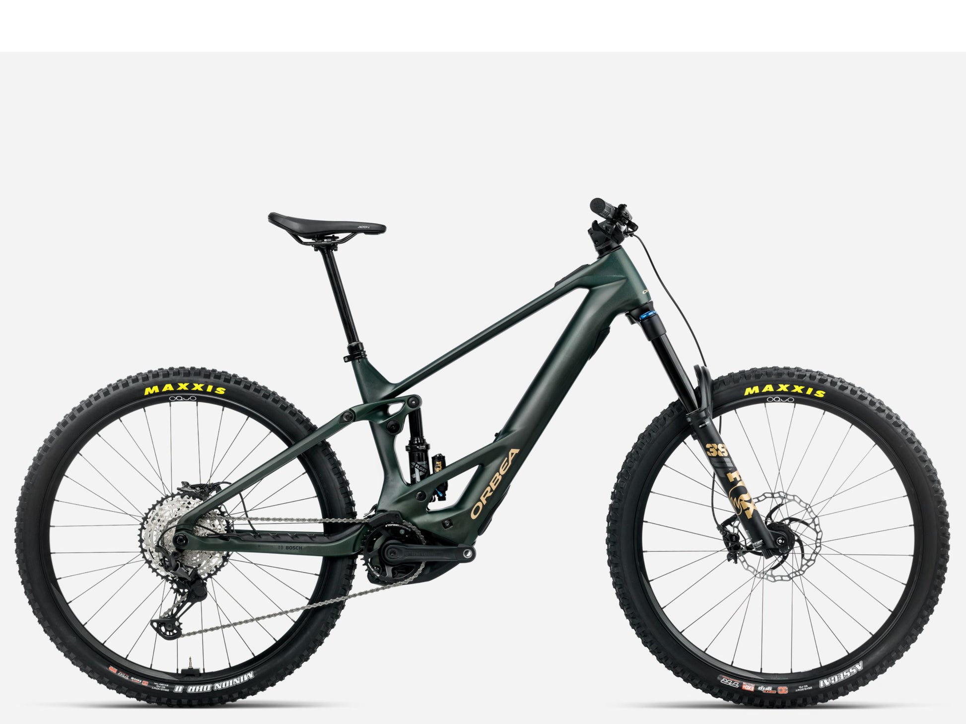 Orbea Wild M10 eMTB Enduro Forest green Side profile