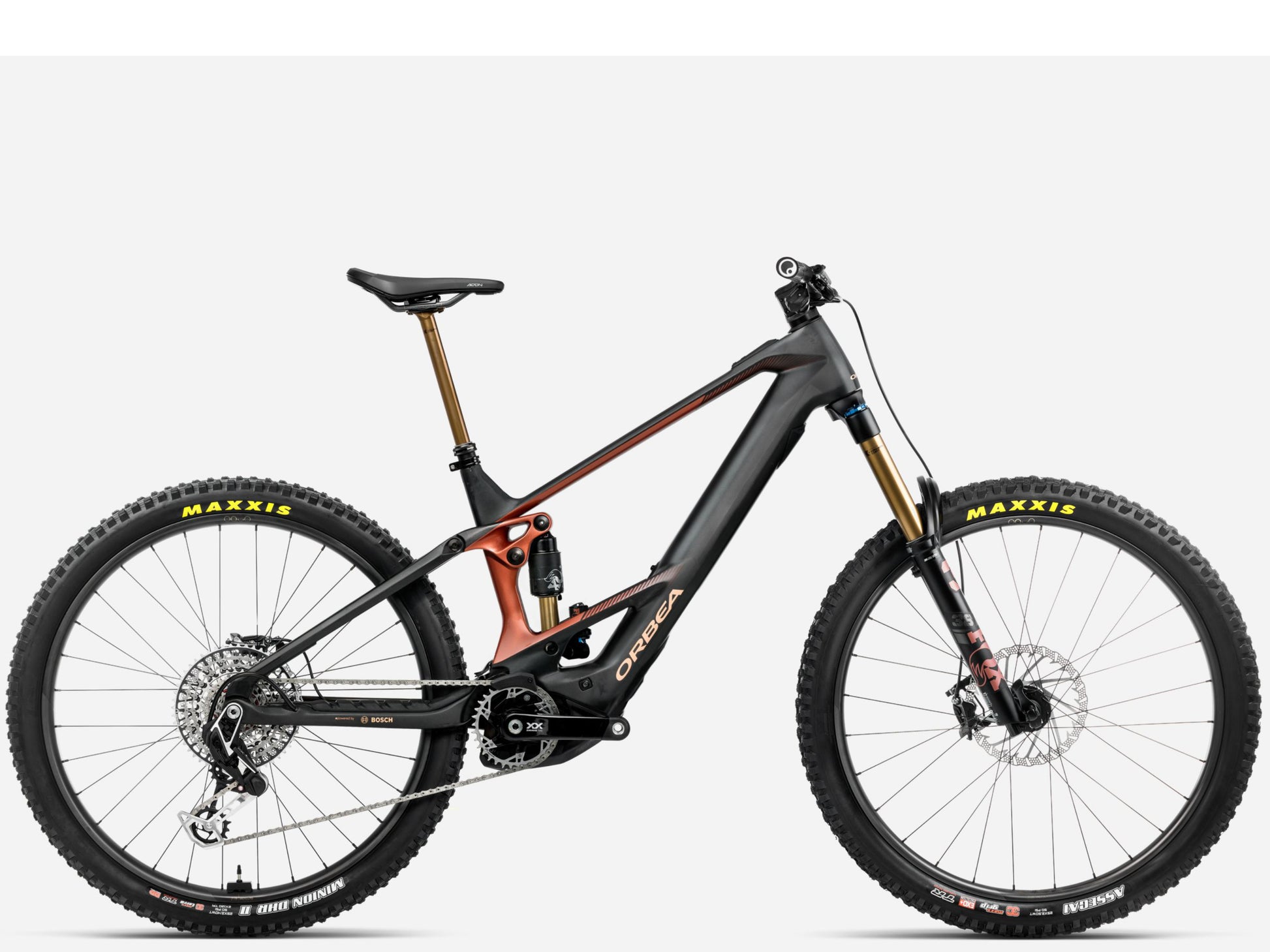 Orbea Wild M-LTD eMTB Enduro Diamond carbon view matte / mars red gloss Side profile