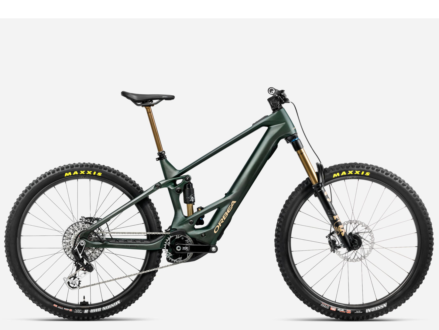 Orbea Wild M-LTD eMTB Enduro Forest green Side profile