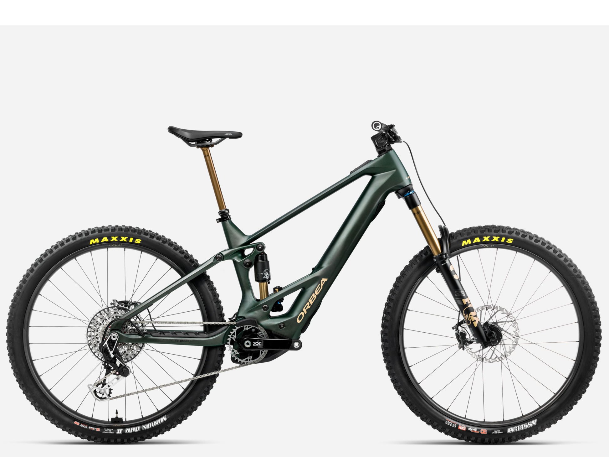 Orbea Wild M-LTD eMTB Enduro Forest green Side profile