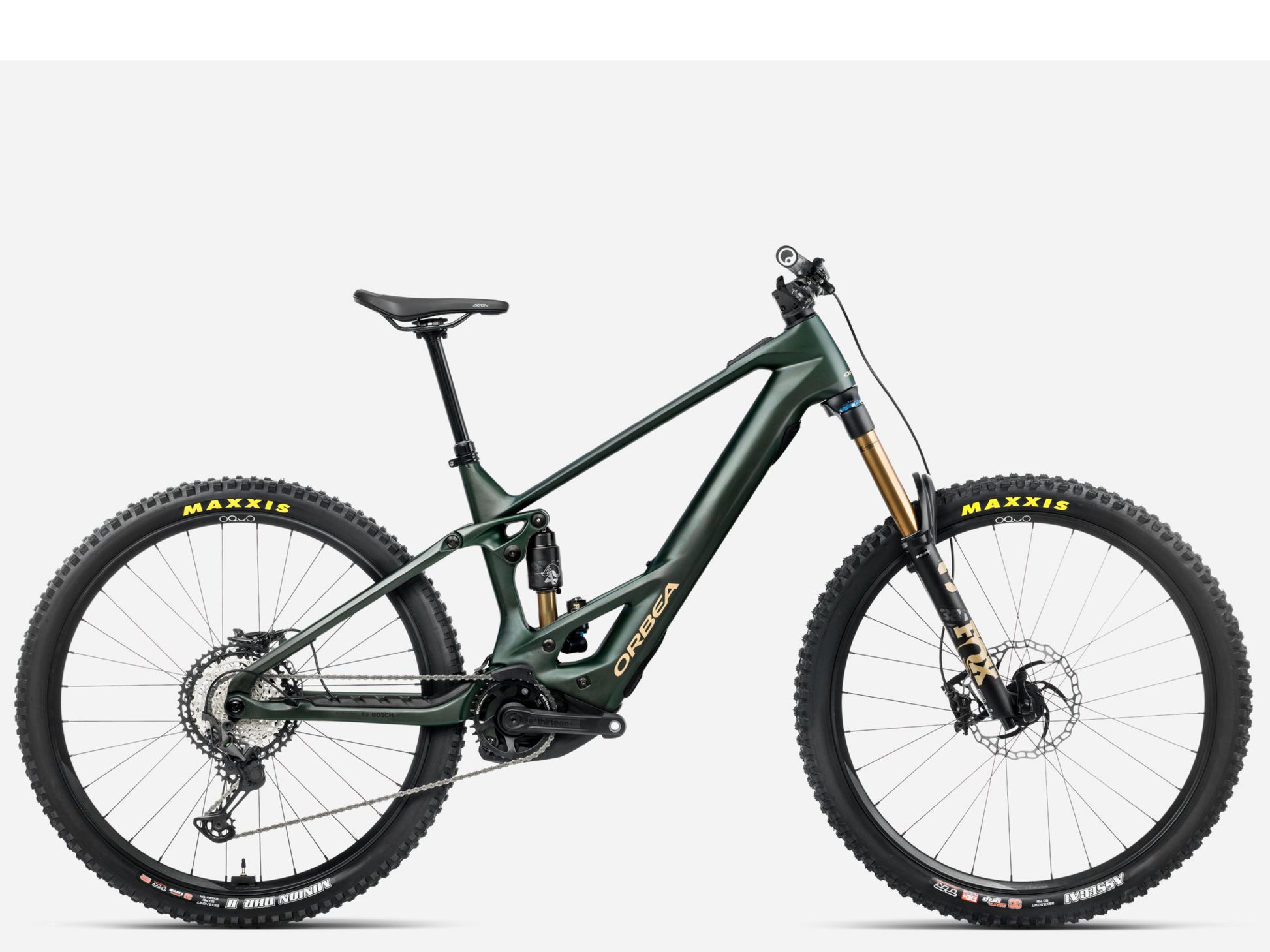 Orbea Wild M-Team eMTB Enduro Forest green Side profile