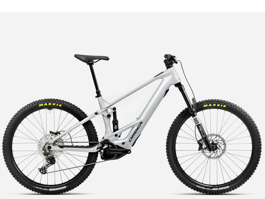 Orbea Wild ST H20 Halo gloss silver eMTB Full Suspension Side profile