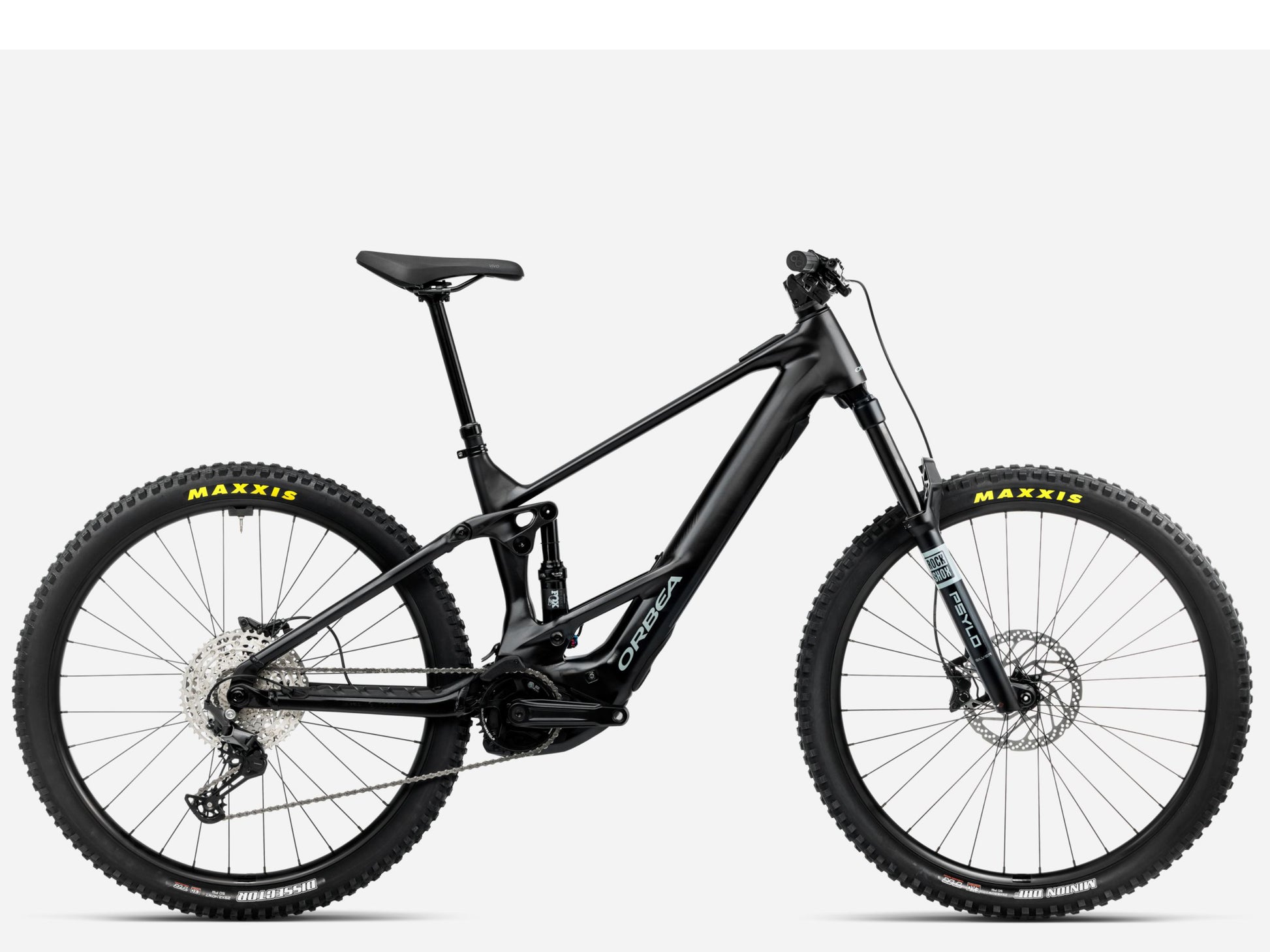 Orbea Wild ST H20 Black matte eMTB Full Suspension Side profile