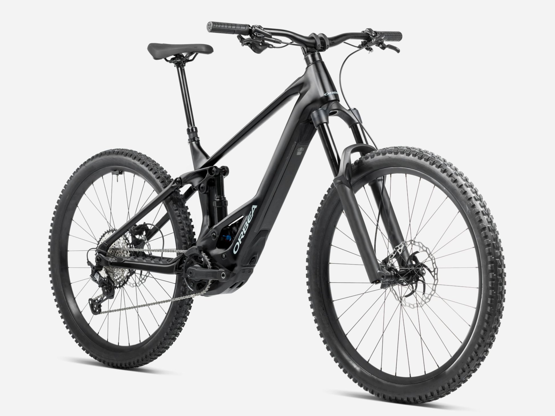 Orbea Wild ST H20 eMTB Enduro Diamond black / blue stone matte Forward facing view