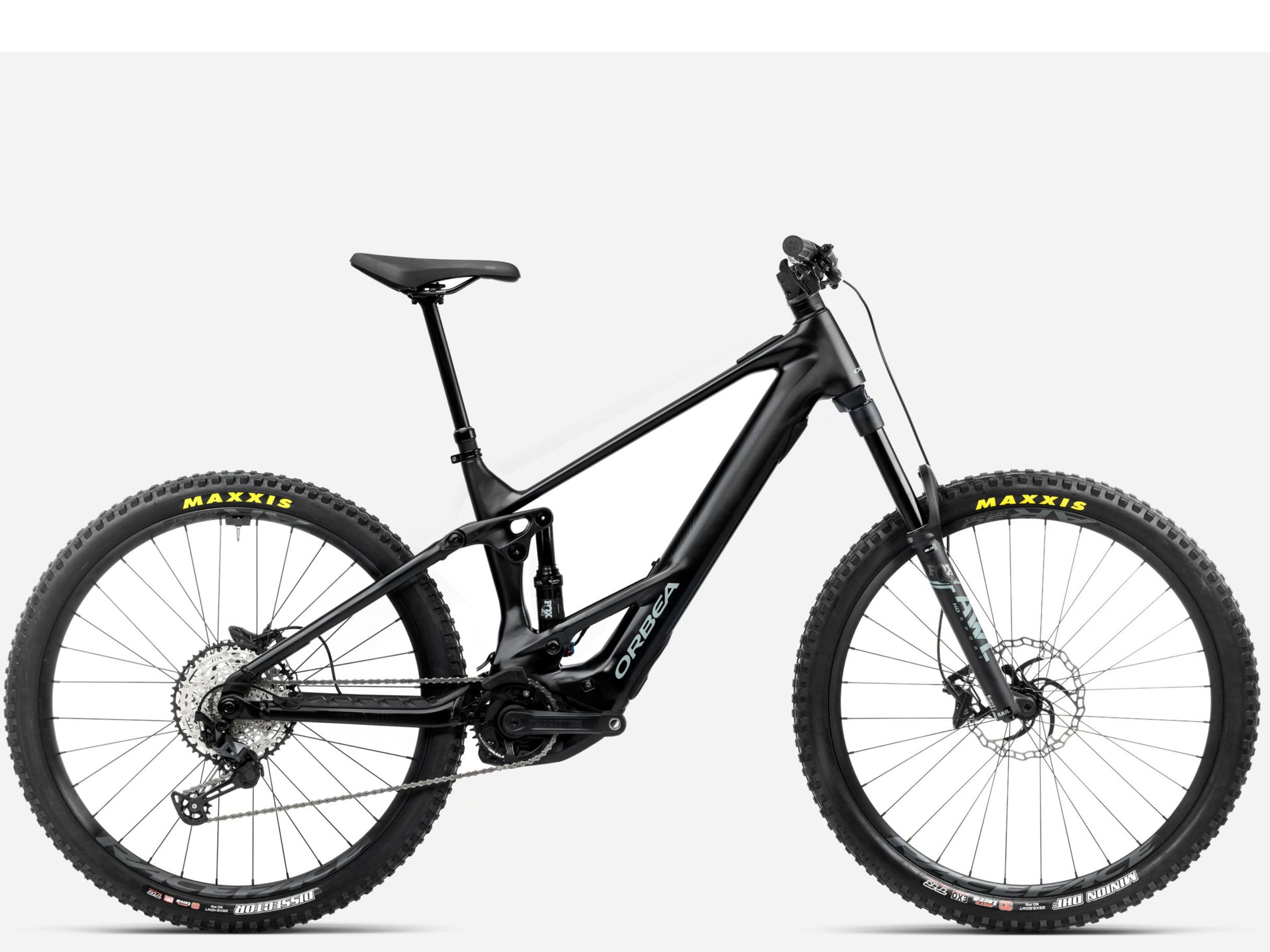 Orbea Wild ST H20 eMTB Enduro Diamond black / blue stone matte Side profile