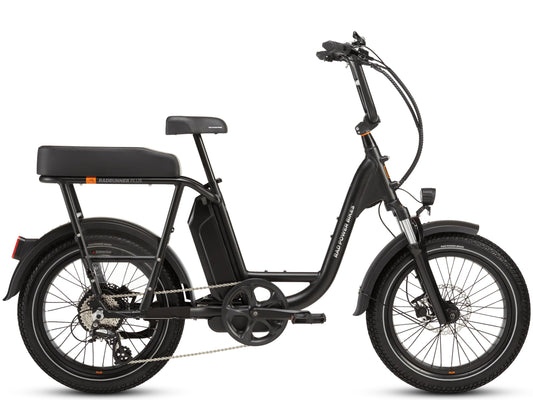 Rad Power RadRunner Plus Electric Cargo Utility Bike Matte black Side profile