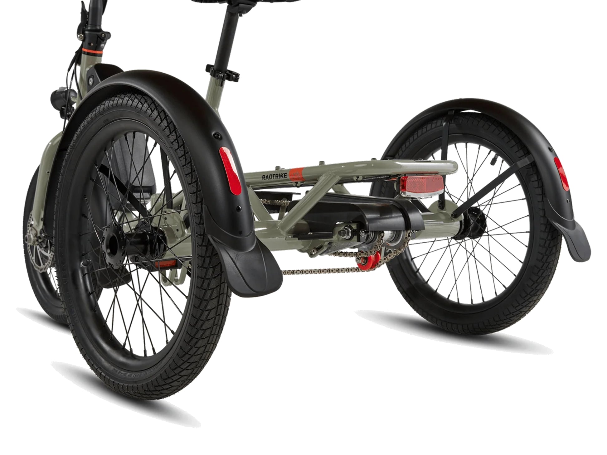 Rad Power RadTrike™ Electric Tricycle Gray Rear closeup