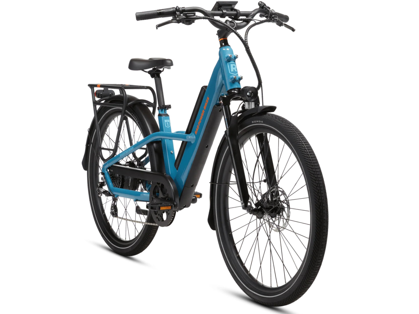 Rad Power Radster™ Road Electric Commuter Bike Bay blue Forward facing view