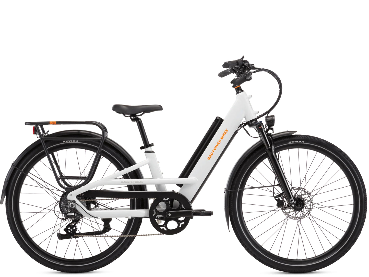 Rad Power Radster™ Road Electric Commuter Bike Lunar white Side profile