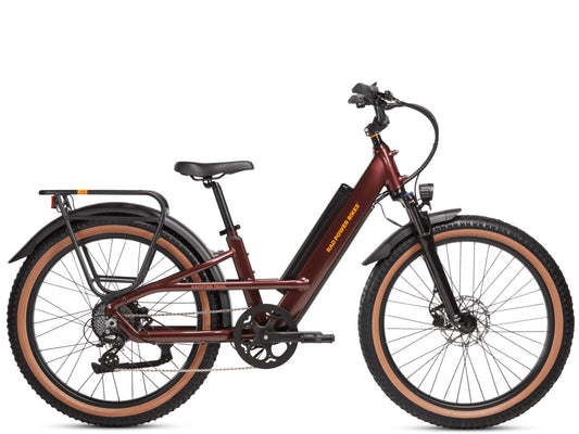 Rad Power Radster™ Trail Electric Off-Road Bike Copper red Side profile