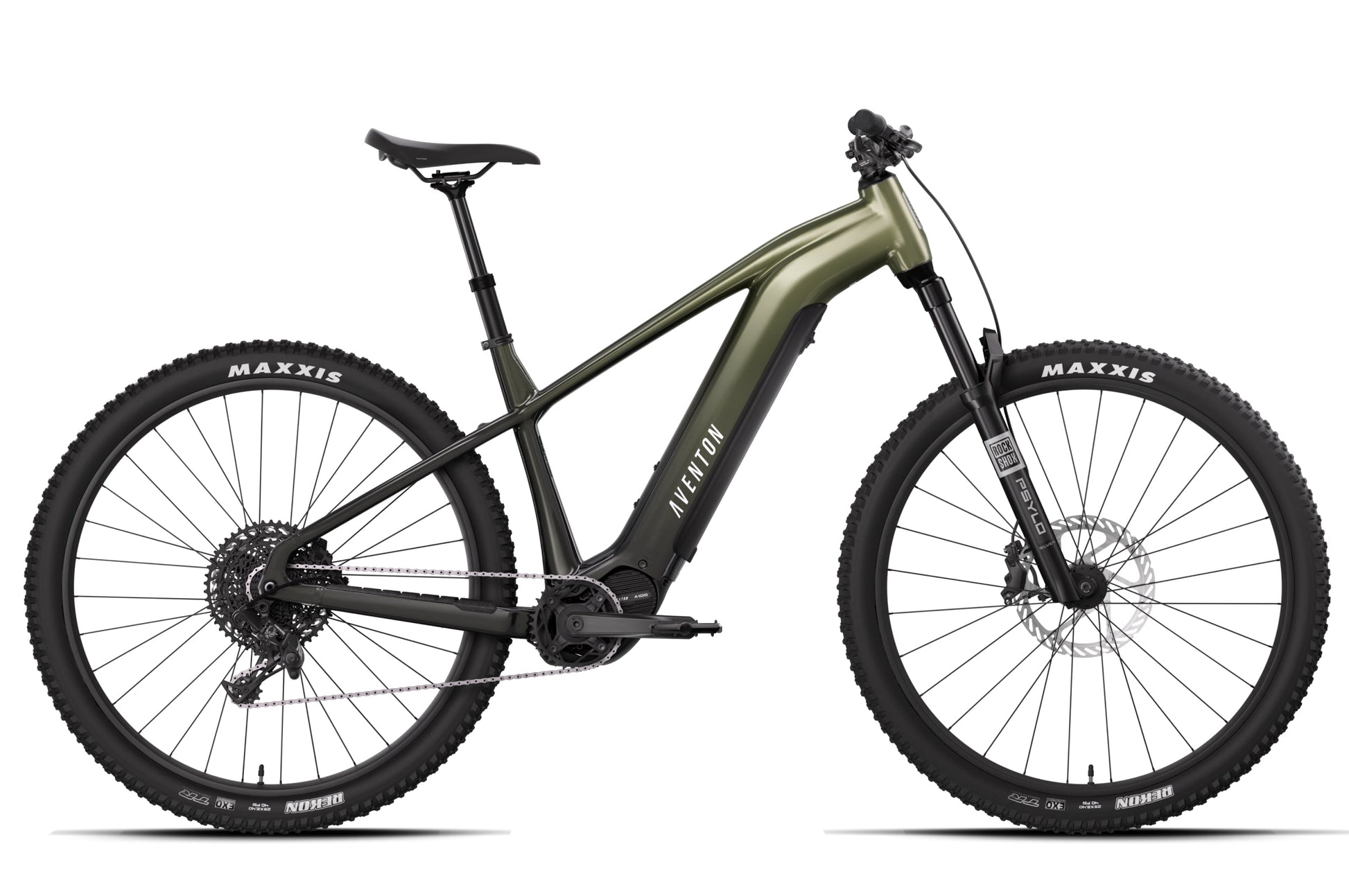 Aventon Ramblas ADV Borealis hardtail electric mountain bike side profile