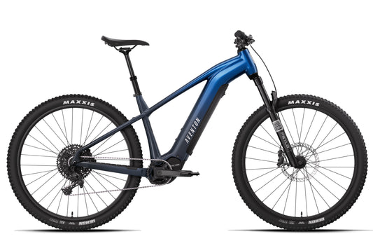 Aventon Ramblas ADV Cerulean hardtail electric mountain bike side profile