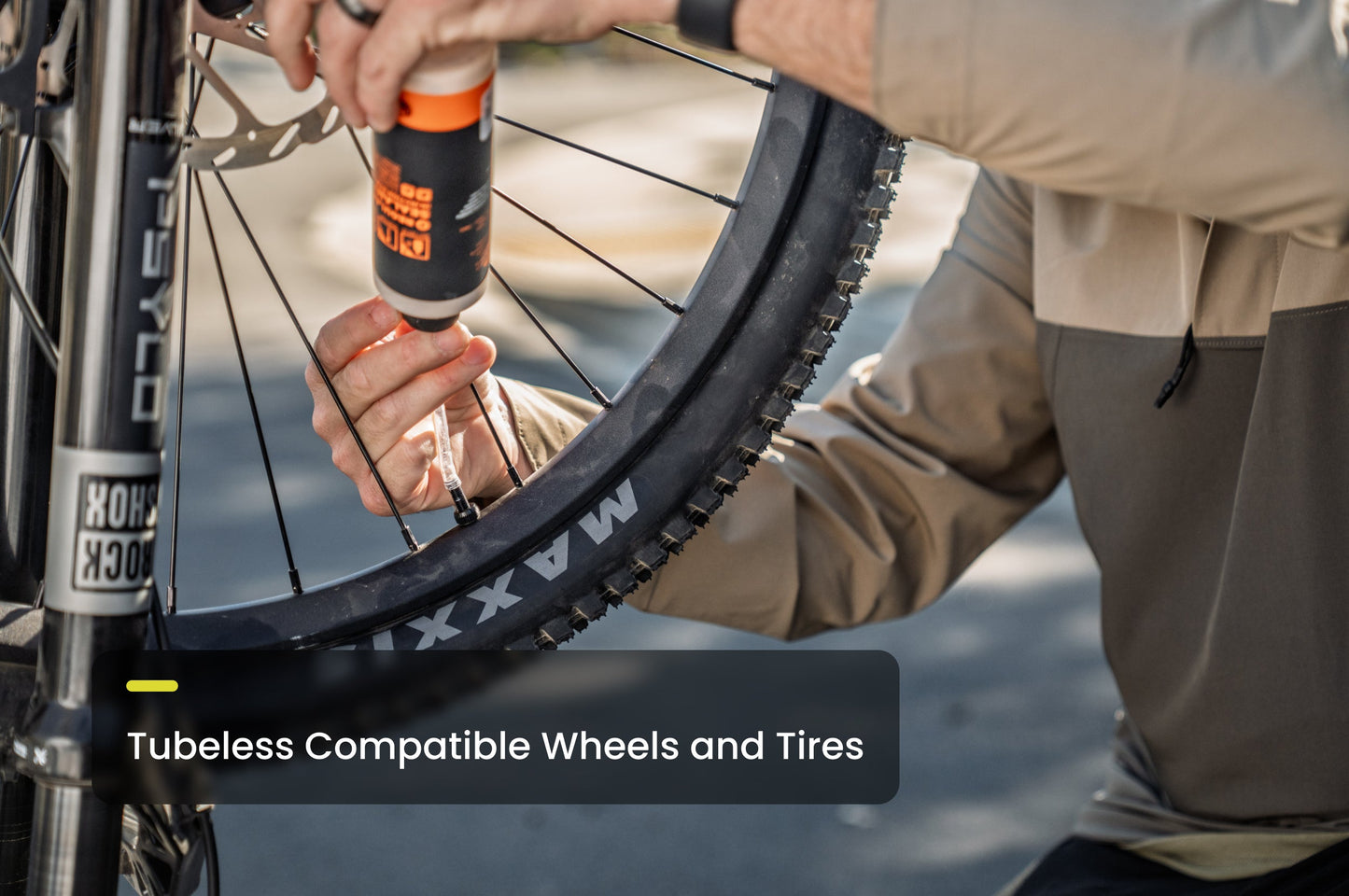 Aventon Ramblas ADV tubeless-ready wheels detail