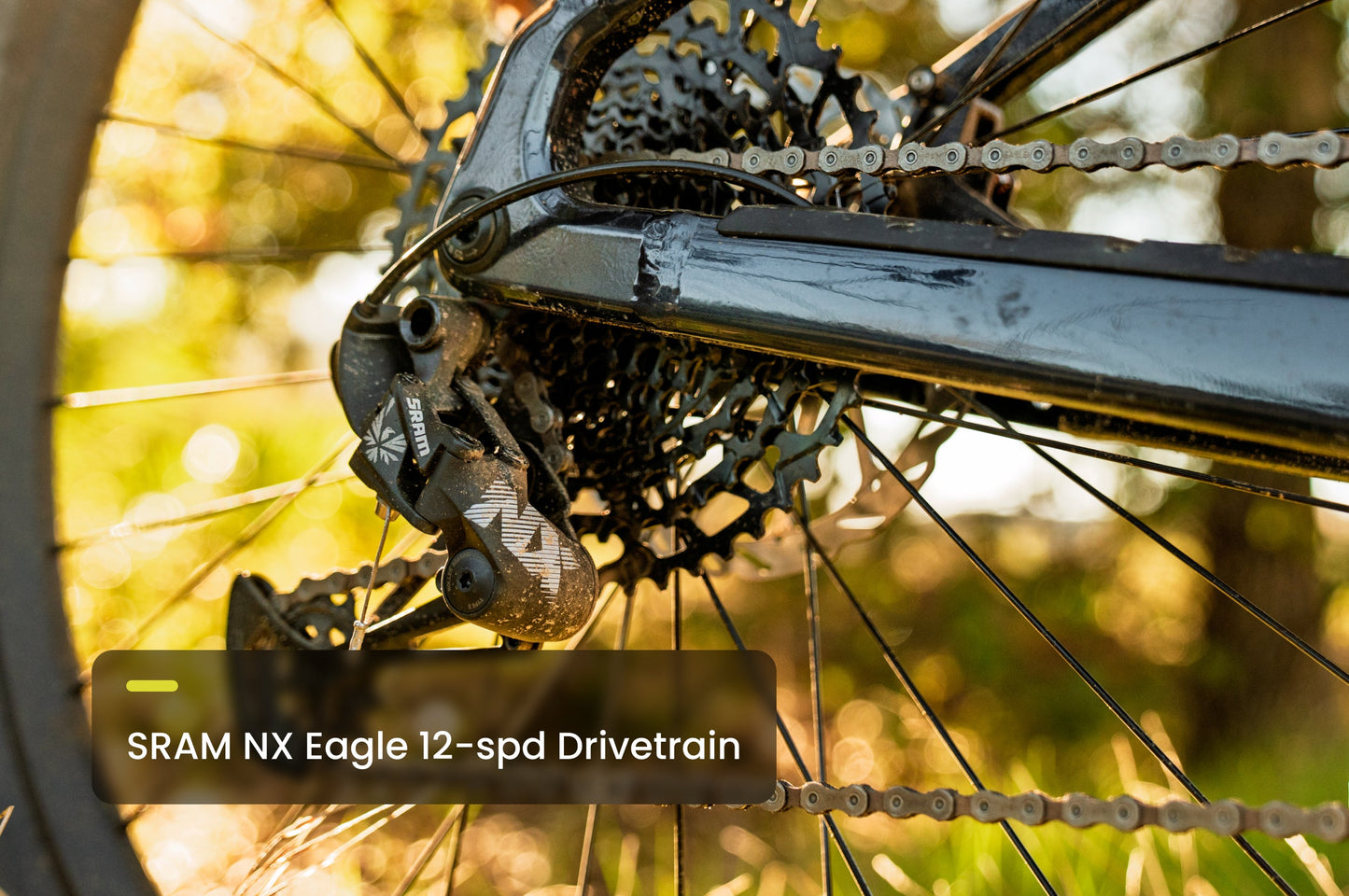 Aventon Ramblas ADV SRAM NX Eagle 12-speed drivetrain