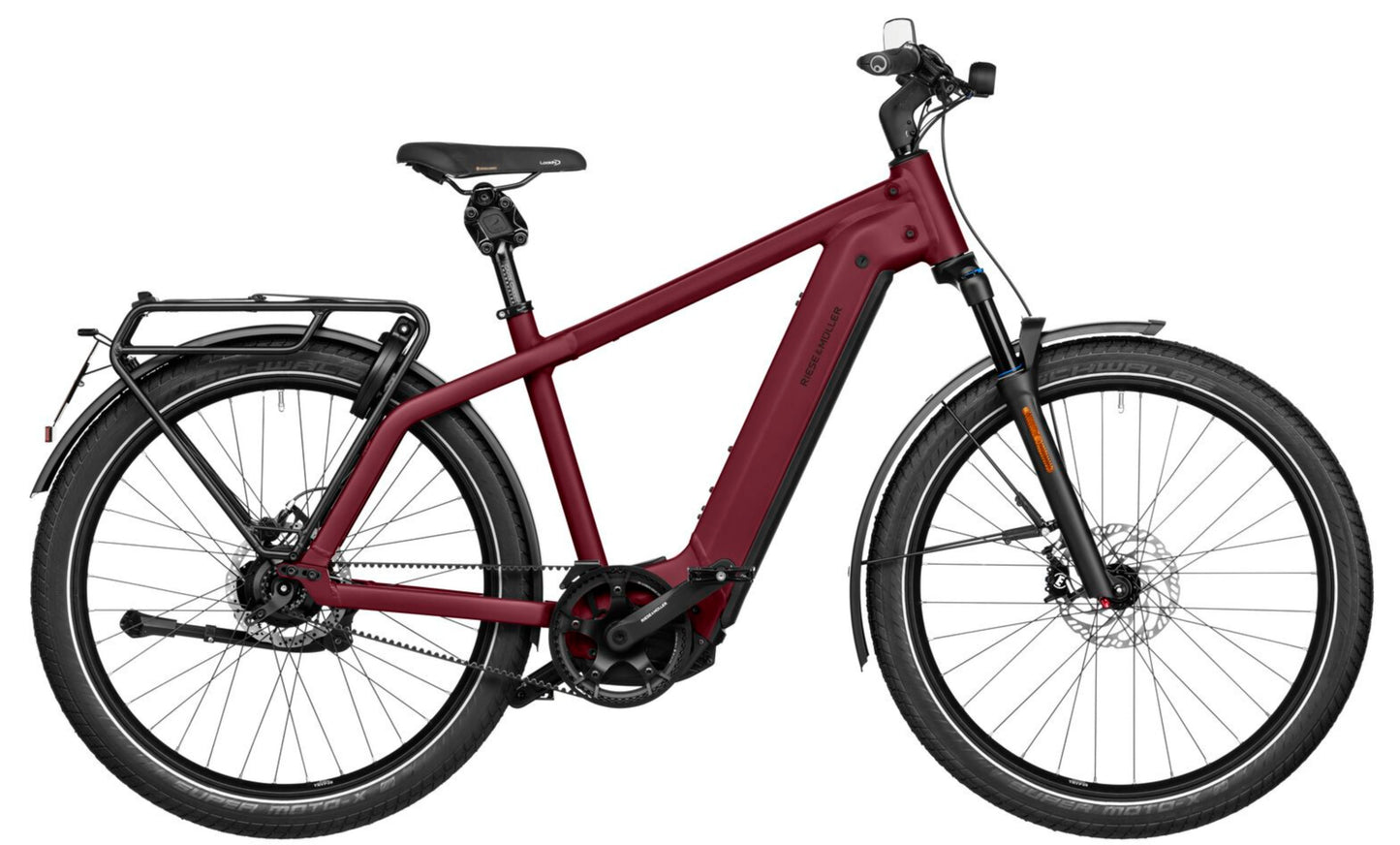 Riese & Muller Charger4 GT Rohloff HS Dark red matte Side profile