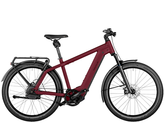 Riese & Muller Charger4 GT Automatic Dark red matte Hardtail side profile