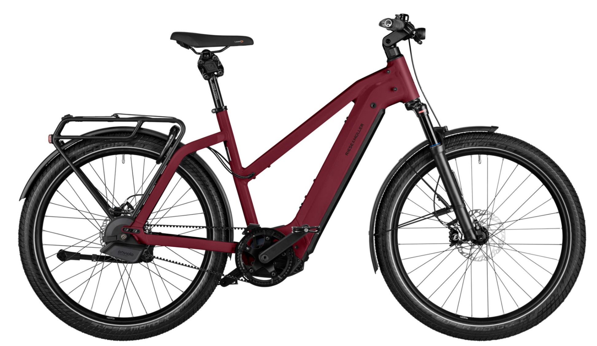 Riese & Muller Charger4 Mixte GT Automatic Dark red Side profile