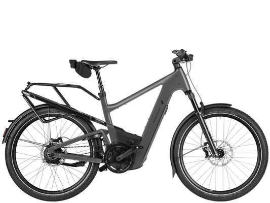 Riese & Muller Delite5 Vario Full suspension eMTB Stone grey Side profile