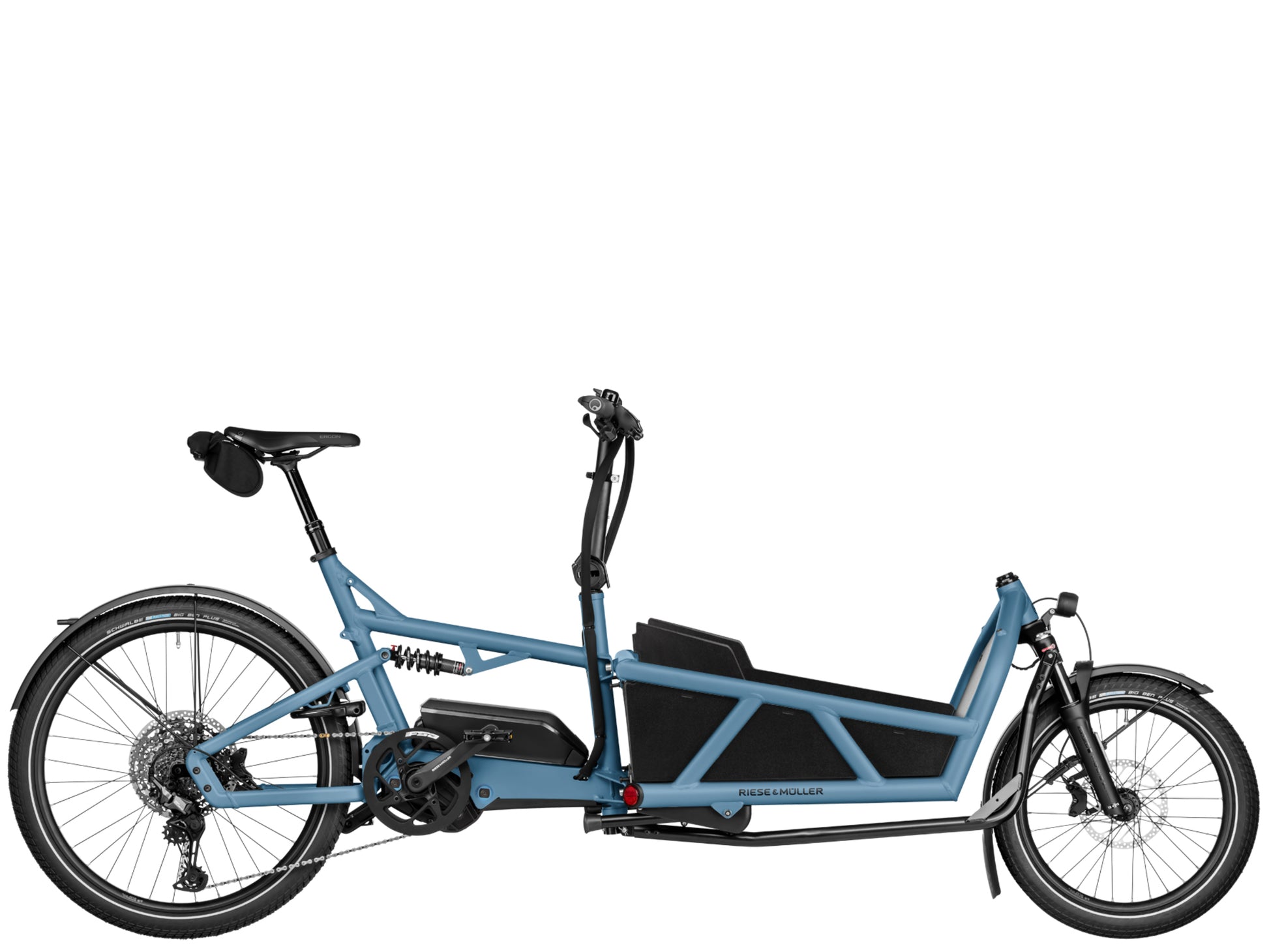 Riese & Muller Load5 60 Touring Cargo Electric Bike Arctic Side profile 