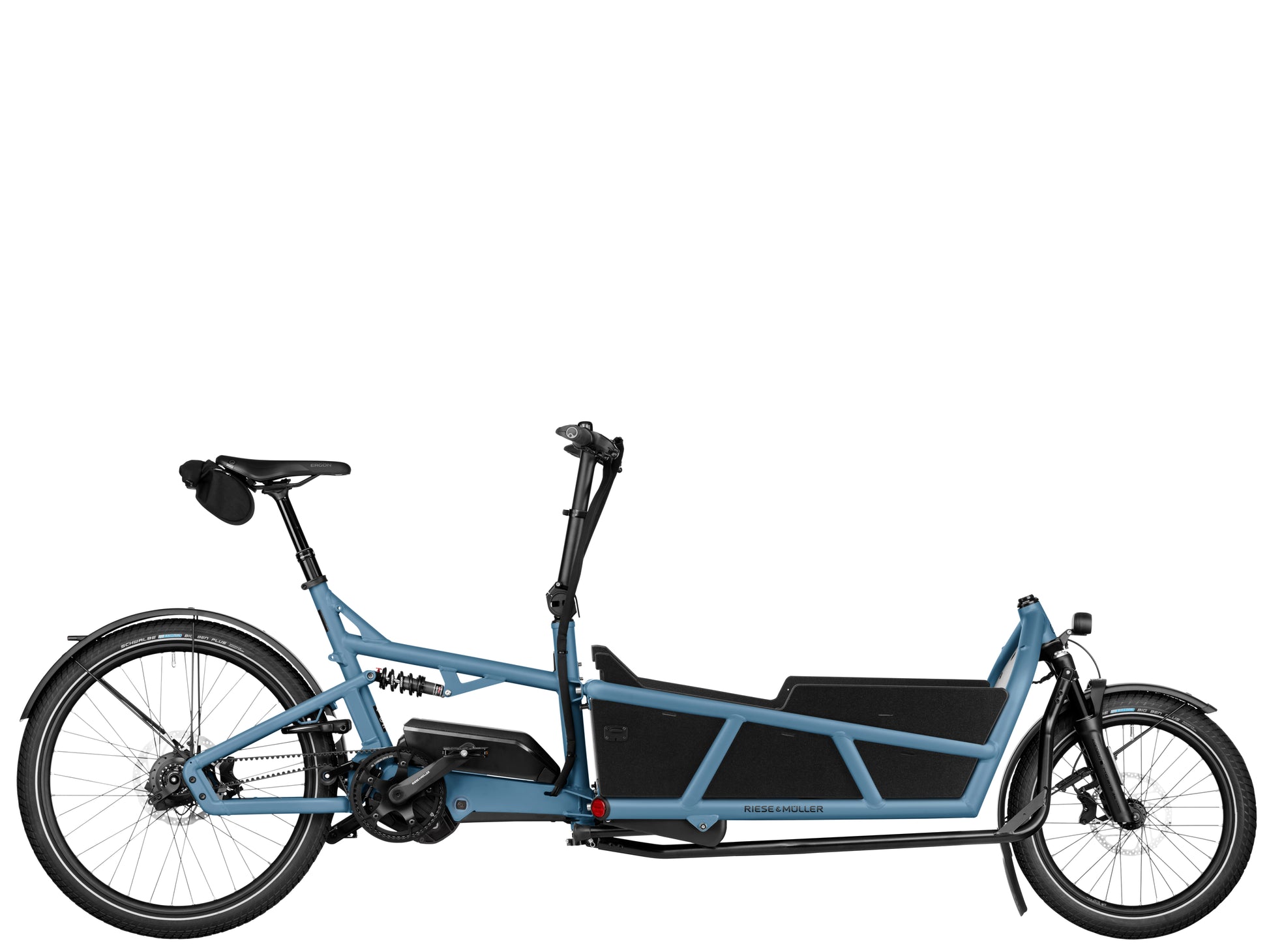 Riese & Muller Load5 75 Rohloff Cargo Electric Bike Arctic Side profile 