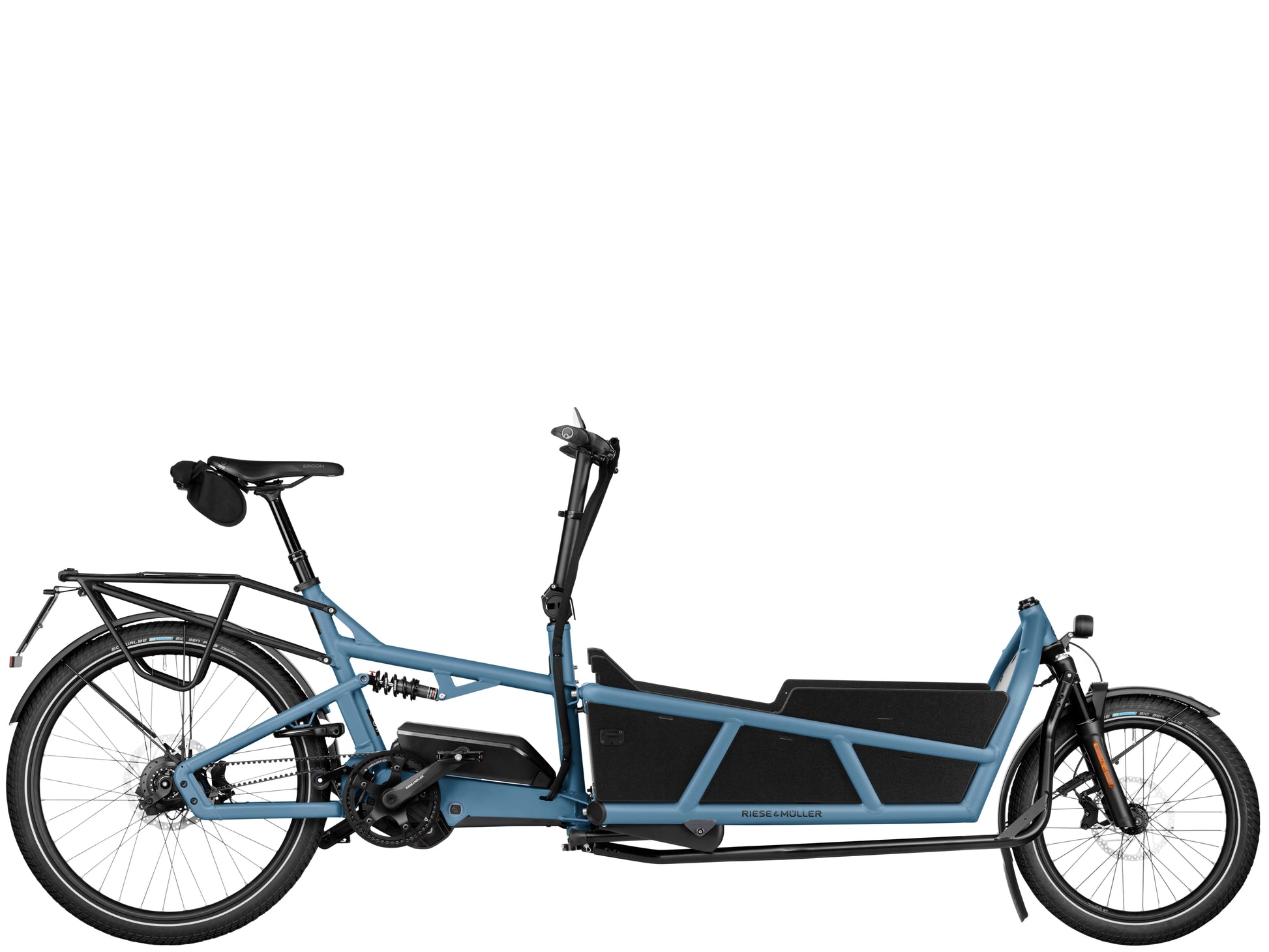 Riese & Muller Load5 75 Rohloff High Speed Cargo Electric Bike Arctic Side profile 