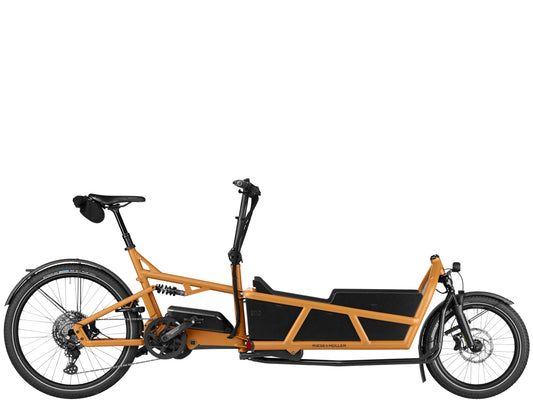 Riese & Muller Load5 75 Touring Cargo Electric Bike Peanut matte Side profile 