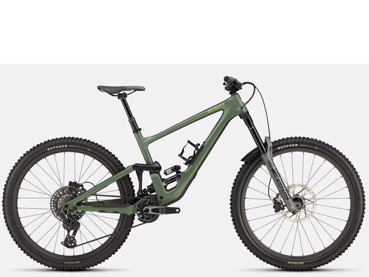 Specialized Enduro Pro Full Suspension Mountain bike Satin Cypress Metallic / Ion metallic Side profile