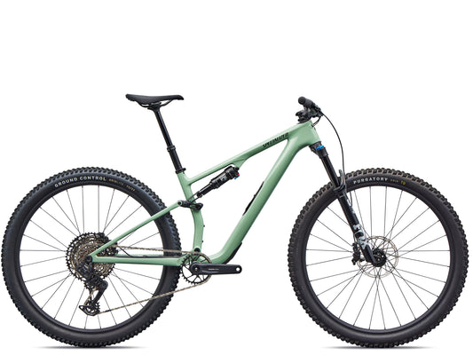 Specialized Epic 8 EVO Comp Full suspension Mountain bike Gloss pistachio / obsidian Side profile