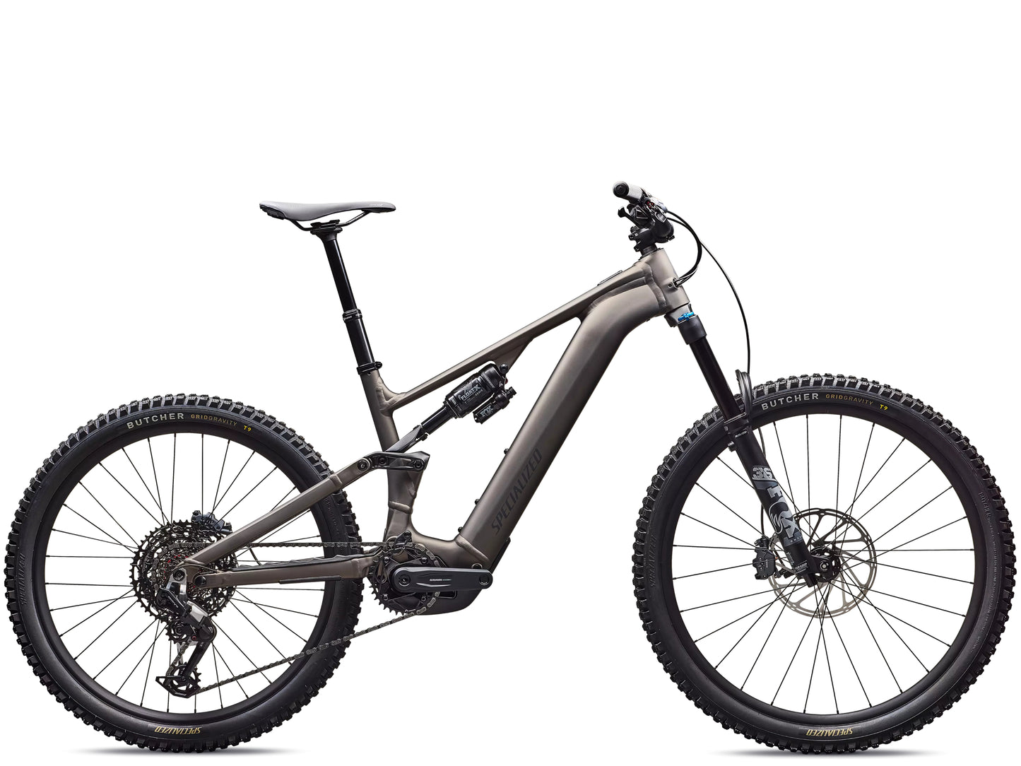 Specialized Turbo Levo 4 Comp Alloy Full Suspension eMTB Satin gunmetal / Obsidian Side profile 