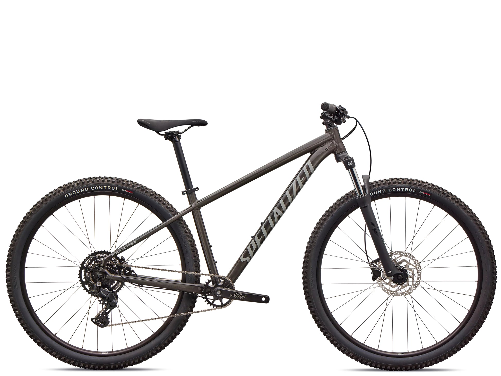Specialized Rockhopper Sport Hardtail Mountain bike Gloss smoke / cool grey Side profile