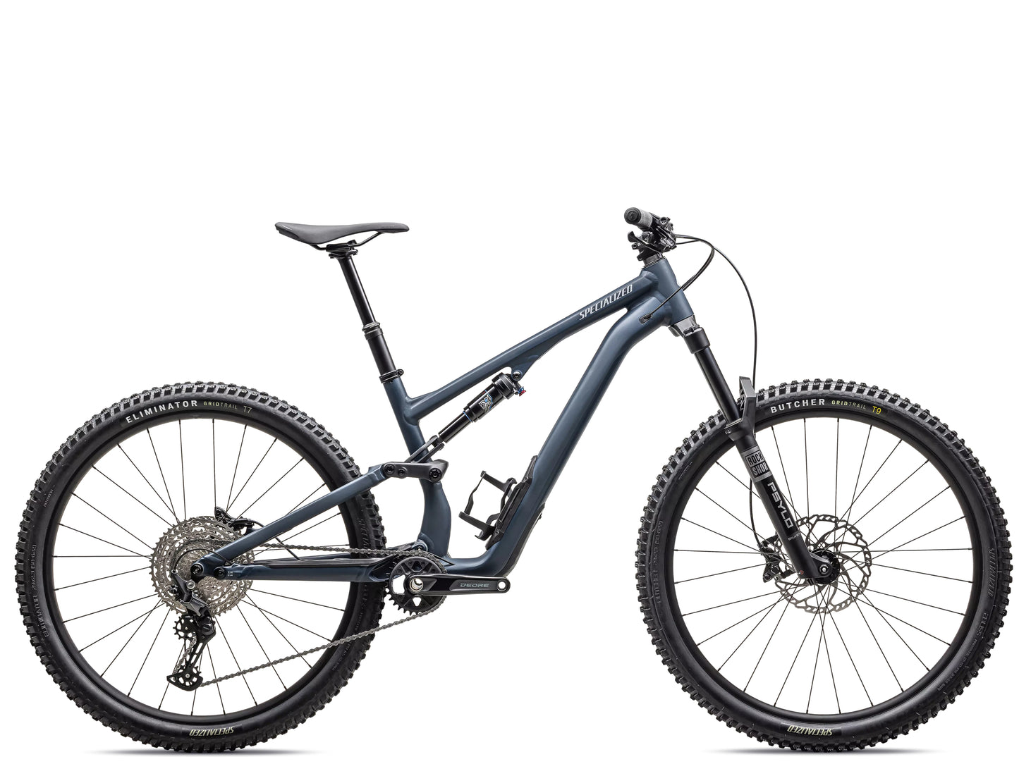 Specialized Stumpjumper 15 Alloy Full Suspension Mountain bike Satin cast blue /  dove grey Side profile