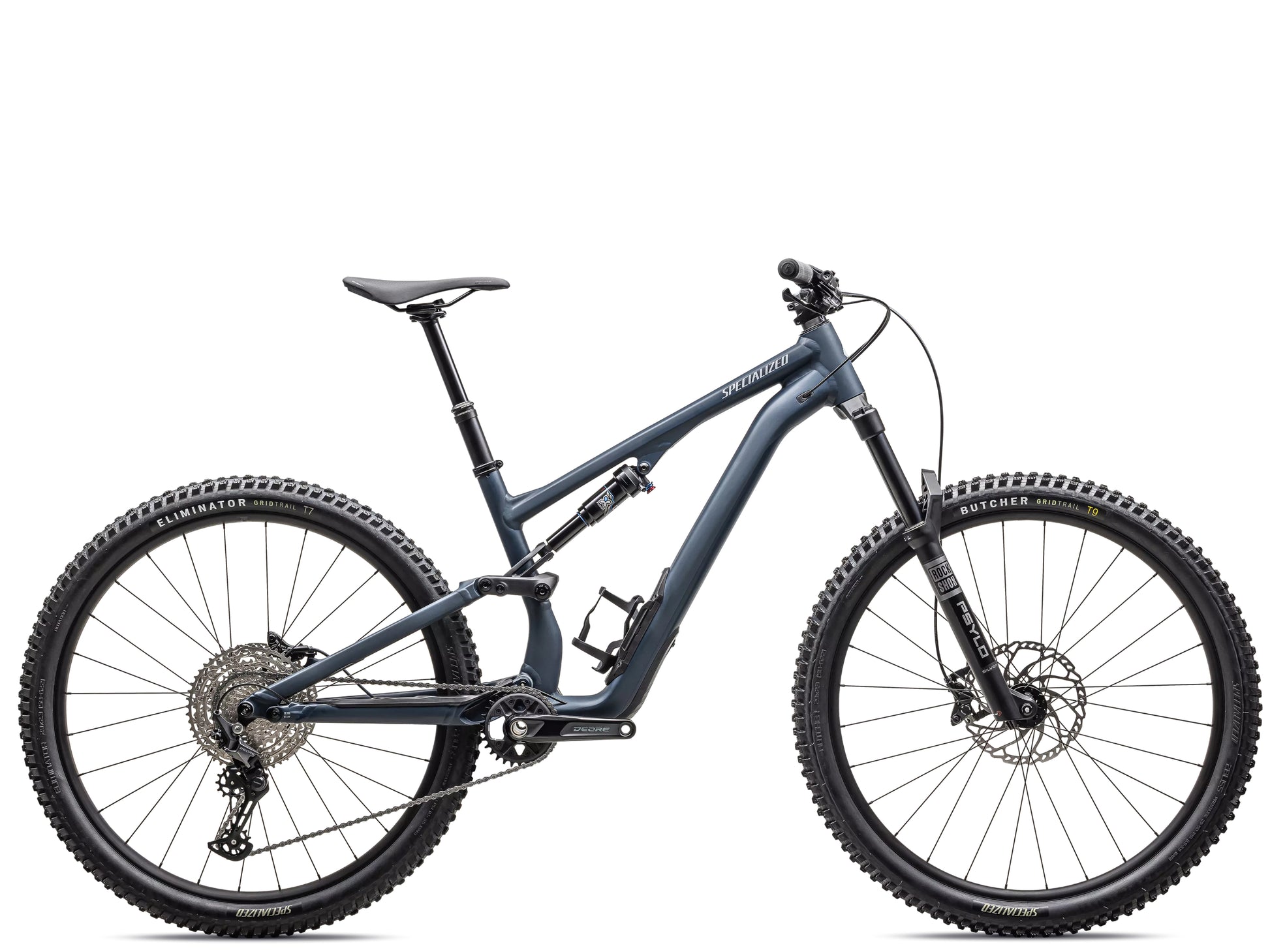 Specialized Stumpjumper 15 Alloy Full Suspension Mountain bike Satin cast blue /  dove grey Side profile