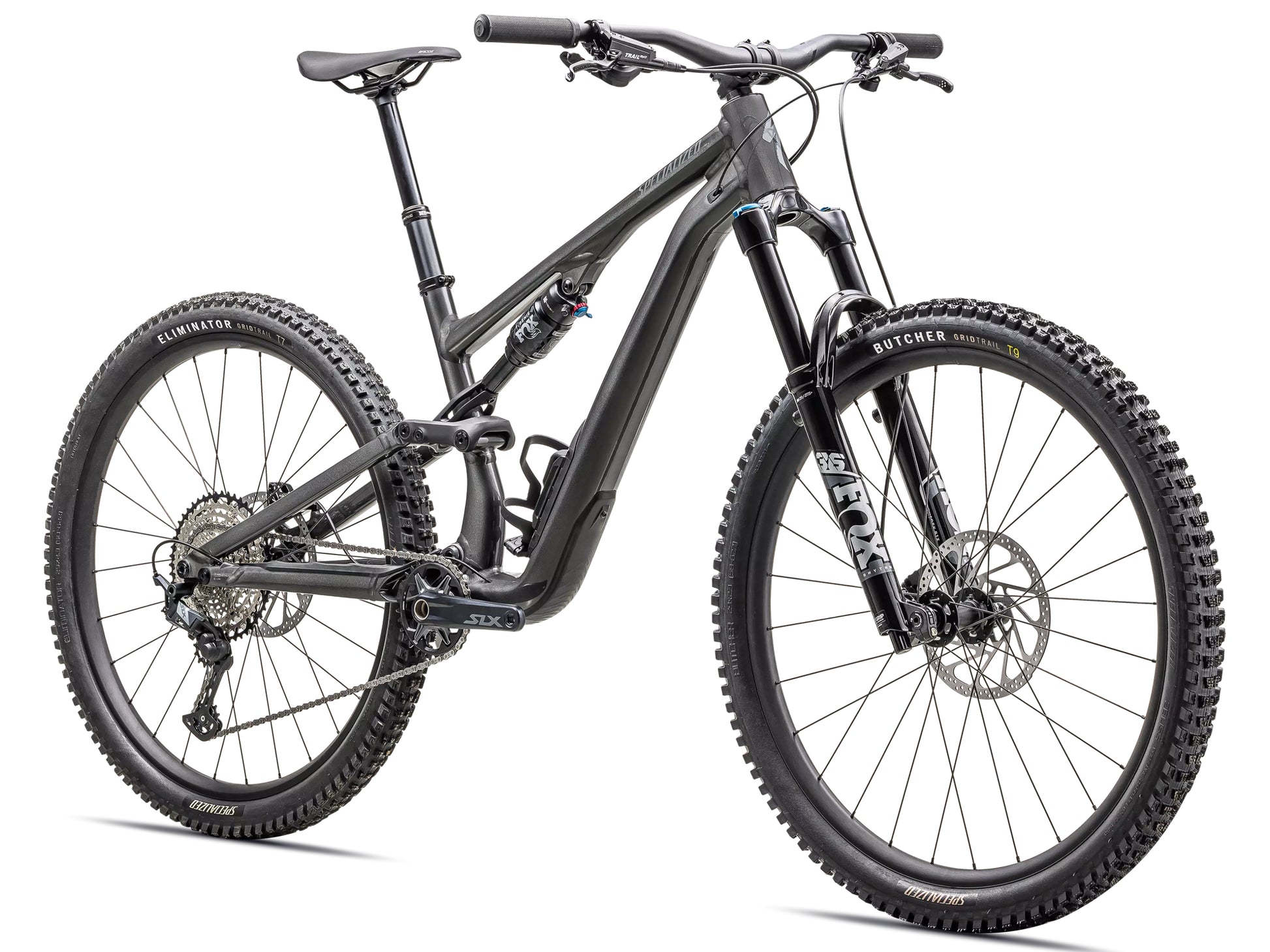 Specialized Stumpjumper 15 Comp Alloy Full Suspension Mountain bike Gloss smoke / cool grey Forward facing view
