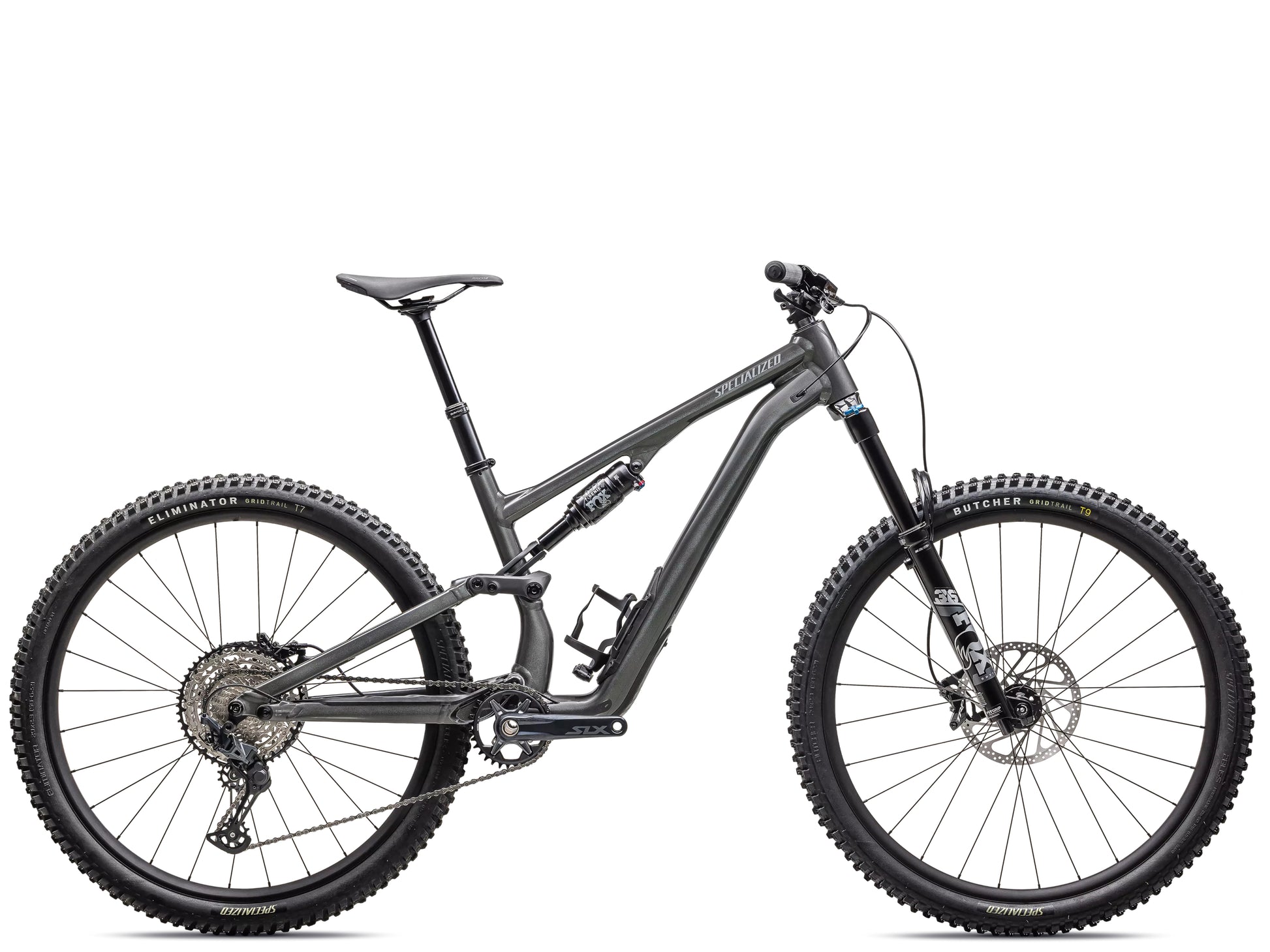 Specialized Stumpjumper 15 Comp Alloy Full Suspension Mountain bike Gloss smoke / cool grey Side profile