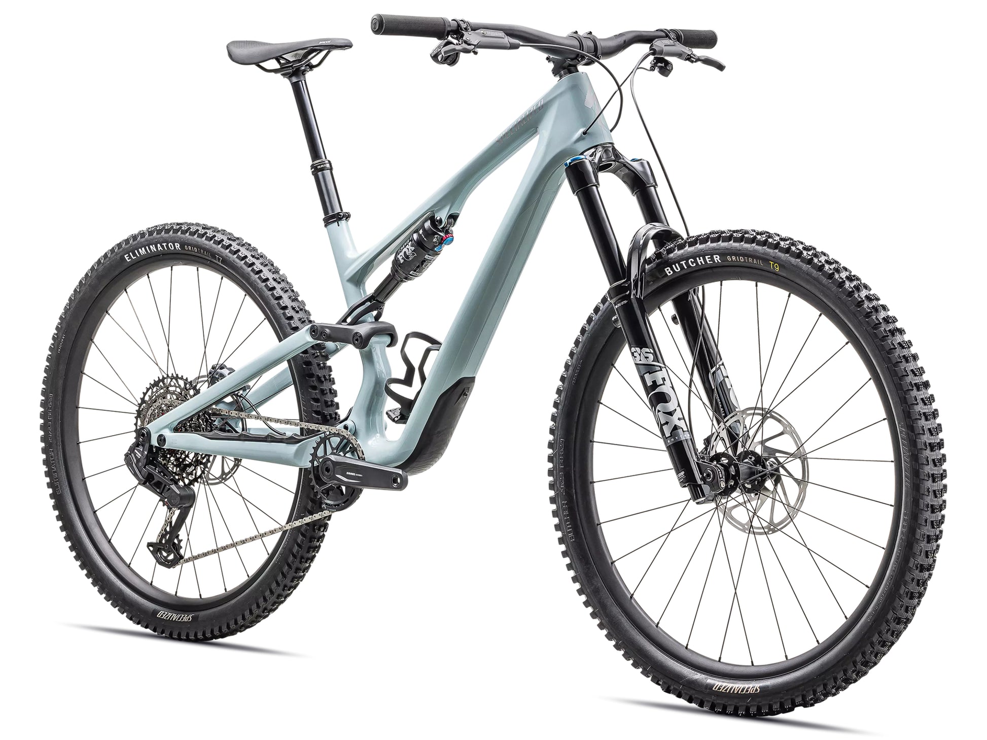 Specialized Stumpjumper 15 Comp Full Suspension Mountain bike Gloss seafoam / silver dust Forward facing view