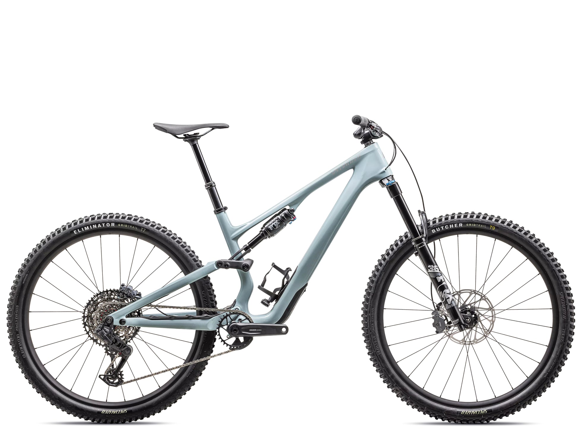 Specialized Stumpjumper 15 Comp Full Suspension Mountain bike Gloss seafoam / silver dust Side profile