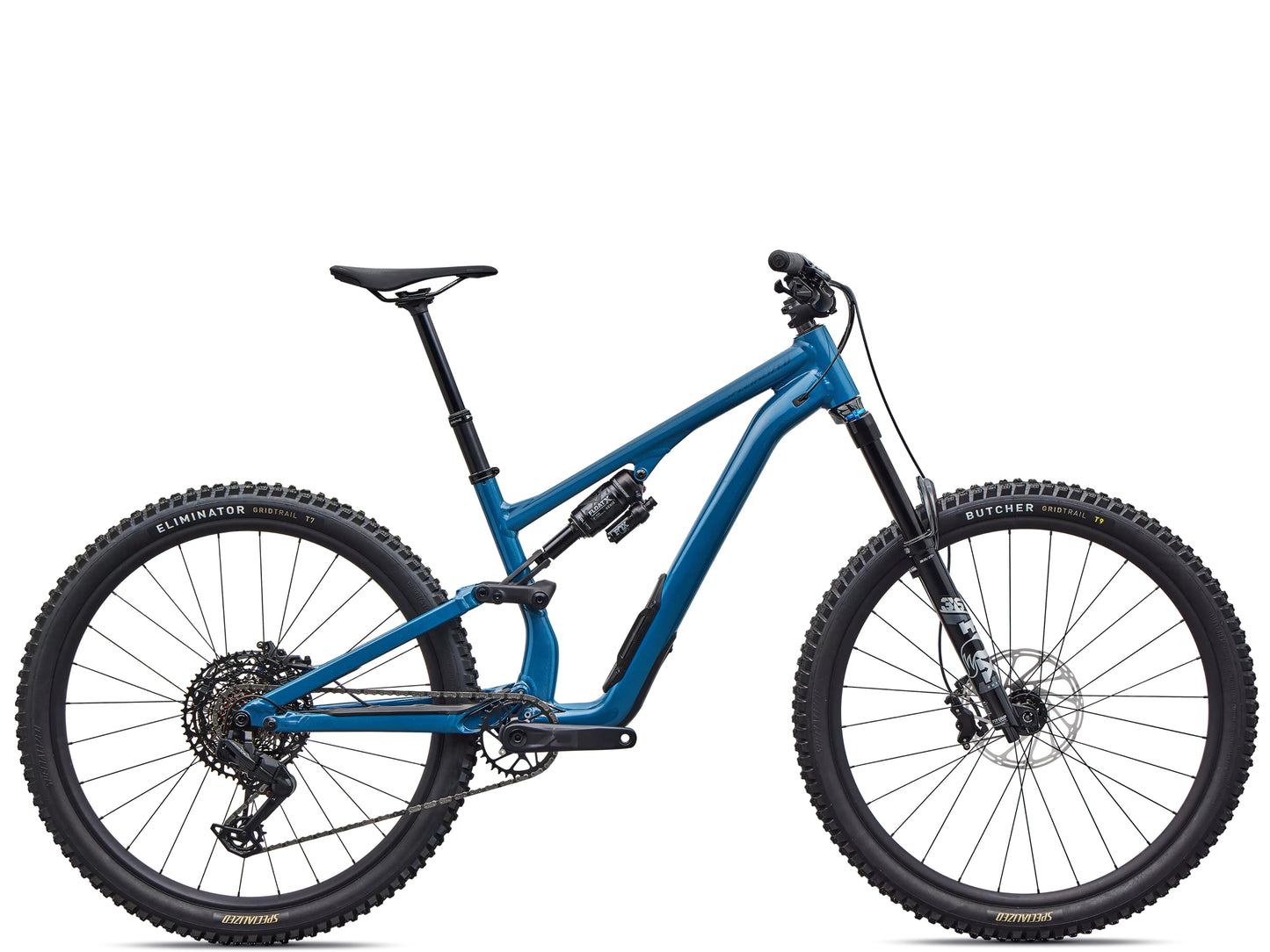 Specialized Stumpjumper 15 EVO Comp alloy Full Suspension Mountain bike Gloss grey blue / cast blue metallic Side profile