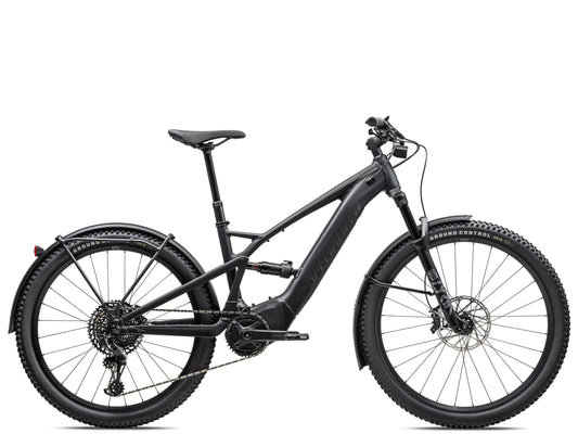 Specialized Tero X 6.0 EeMTB Black / smoke Side profile on Fly Rides USA