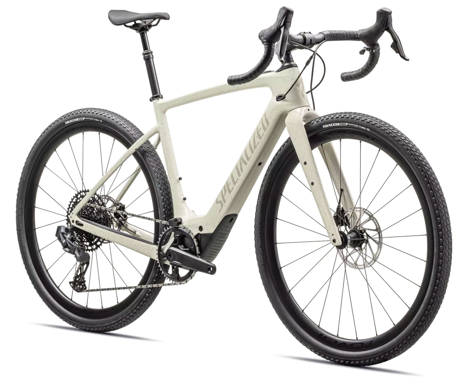 Specialized Turbo Creo2 Black pearl birch black pearl speckle angled view