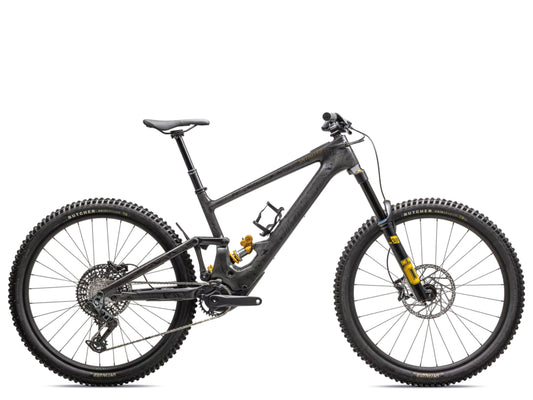 Specialized Turbo Kenevo SL 2 Lightweight Enduro eMTB Charcoal tint/ cool grey strata / burnt gold metallic Side profile