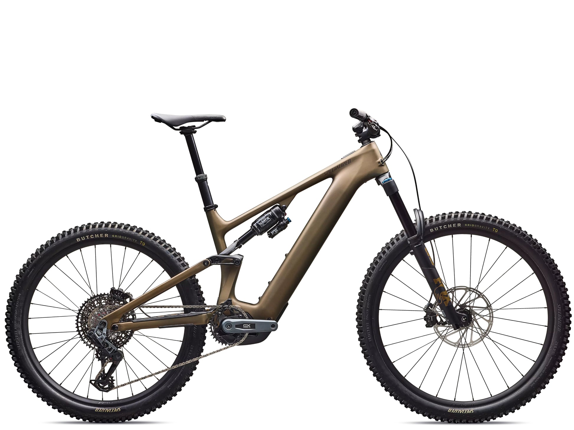 Specialized Turbo Levo Expert Full Suspension eMTB Satin burnt gold metallic / doppio Side profile