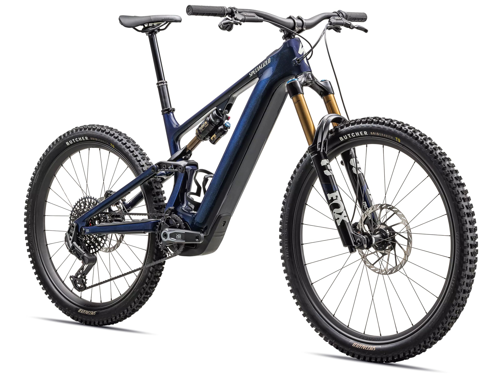 Specialized Turbo Levo Pro Carbon Full Suspension eMTB Gloss blue onyx / dark navy / birch Forward facing view