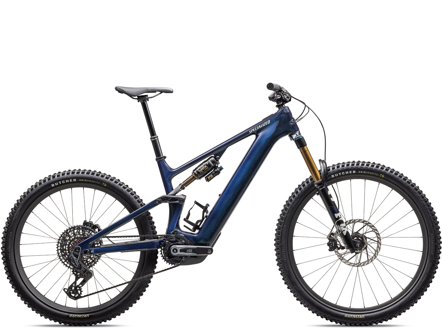 Specialized Turbo Levo Pro Carbon Full Suspension eMTB Gloss blue onyx / dark navy / birch Side profile