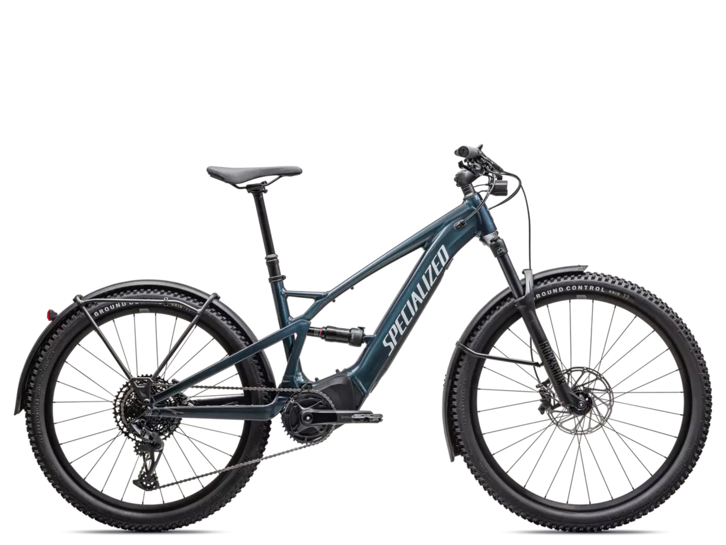 Specialized Turbo Tero X 5.0 Gloss metallic deep lake / silver dust Side profile