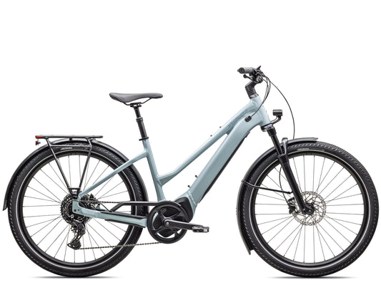 Specialized Turbo Vado 4.0 Step through Satin seafoam / lapis pearl / glacial metallic Commuter eMTB hardtail Side profile